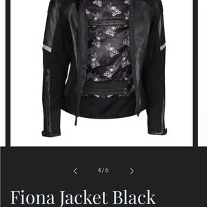 Fiona Black Women's Jacket Armored Motorcycle Jacket